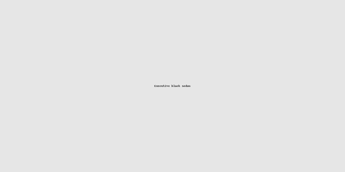 Executive black sedan